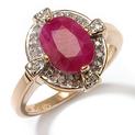 2.08ct Madagascar Ruby and Diamond 14K Ring