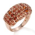 2.42ct Garnet 10K Rose Gold Dome Ring